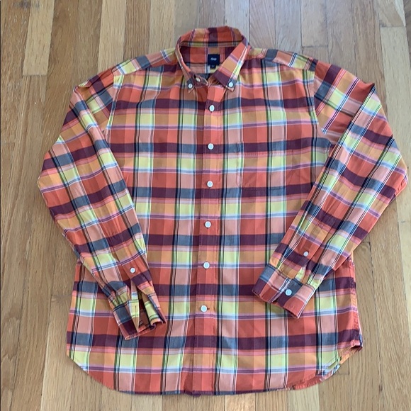 Summer Weight Madras Button Down Shirt - Picture 1 of 4